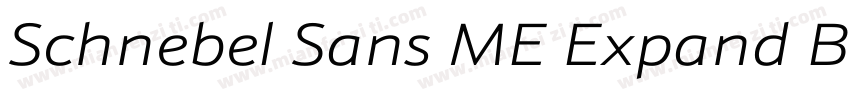 Schnebel Sans ME Expand Black字体转换
